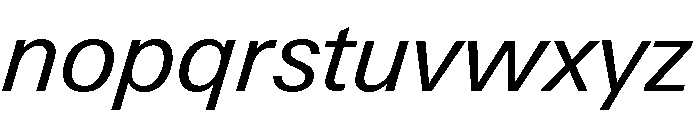 Univers Next Pro Italic Font LOWERCASE