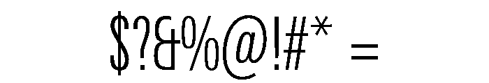 Univers Next Pro Light Compressed Font OTHER CHARS