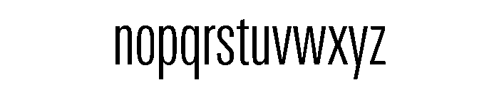 Univers Next Pro Light Compressed Font LOWERCASE