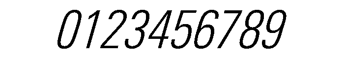 Univers Next Pro Light Condensed Italic Font OTHER CHARS