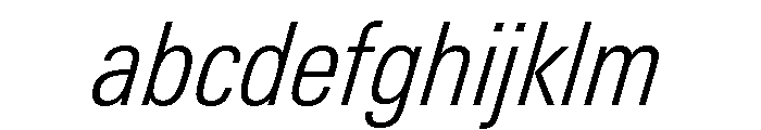 Univers Next Pro Light Condensed Italic FONT