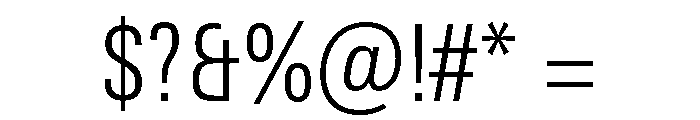 Univers Next Pro Light Condensed Font OTHER CHARS