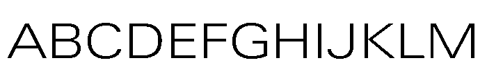Univers Next Pro Light Extended Font UPPERCASE