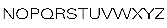 Univers Next Pro Light Extended Font UPPERCASE