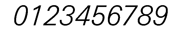 Univers Next Pro Light Italic Font OTHER CHARS