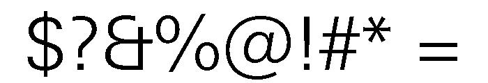 Univers Next Pro Light Font OTHER CHARS