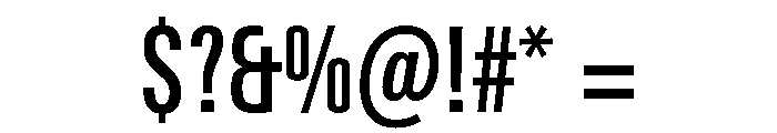 Univers Next Pro Medium Compressed Font OTHER CHARS