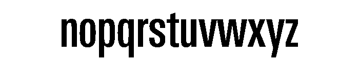 Univers Next Pro Medium Compressed Font LOWERCASE