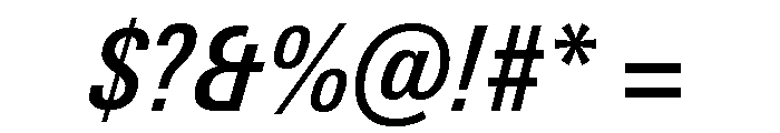 Univers Next Pro Medium Condensed Italic Font OTHER CHARS