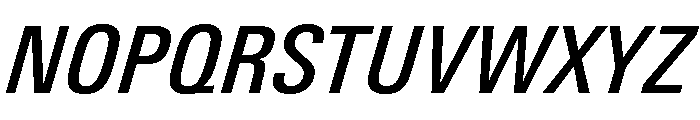 Univers Next Pro Medium Condensed Italic Font UPPERCASE