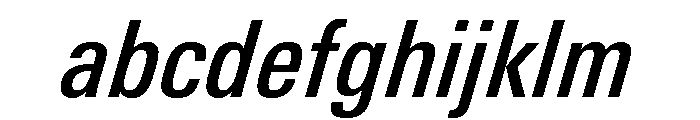 Univers Next Pro Medium Condensed Italic FONT
