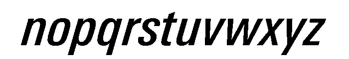 Univers Next Pro Medium Condensed Italic Font LOWERCASE