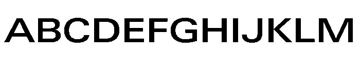 Univers Next Pro Medium Extended Font UPPERCASE