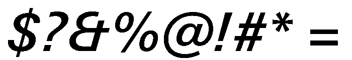 Univers Next Pro Medium Italic Font OTHER CHARS