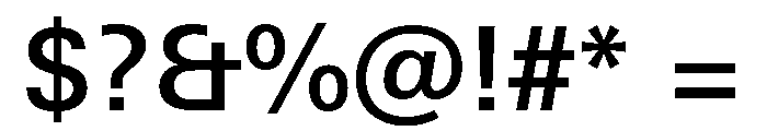 Univers Next Pro Medium Font OTHER CHARS