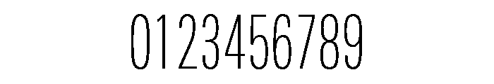 Univers Next Pro Thin Compressed Font OTHER CHARS
