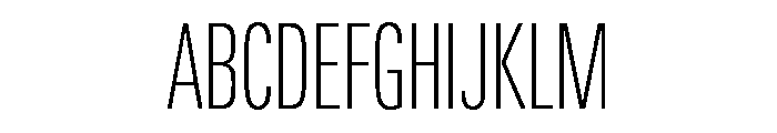 Univers Next Pro Thin Compressed Font UPPERCASE