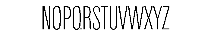 Univers Next Pro Thin Compressed Font UPPERCASE