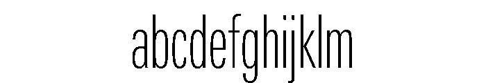 Univers Next Pro Thin Compressed FONT