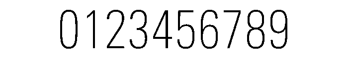 Univers Next Pro Thin Condensed Font OTHER CHARS