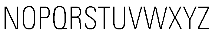 Univers Next Pro Thin Condensed Font UPPERCASE