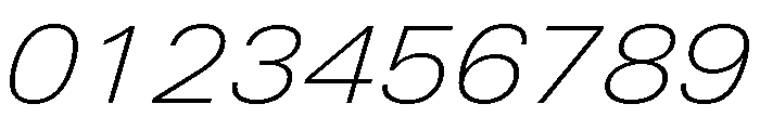 Univers Next Pro Thin Extended Italic Font OTHER CHARS
