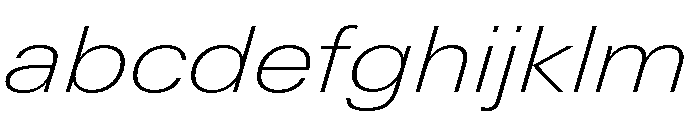 Univers Next Pro Thin Extended Italic FONT