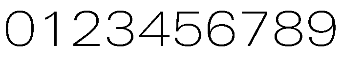 Univers Next Pro Thin Extended Font OTHER CHARS