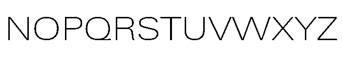 Univers Next Pro Thin Extended Font UPPERCASE