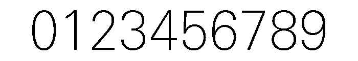 Univers Next Pro Thin Font OTHER CHARS
