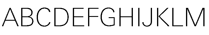 Univers Next Pro Thin Font UPPERCASE
