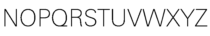 Univers Next Pro Thin Font UPPERCASE