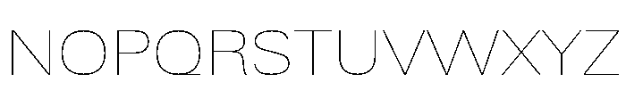 Univers Next Pro UltLt Ext Regular Expanded Font UPPERCASE