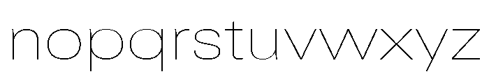 Univers Next Pro UltLt Ext Regular Expanded Font LOWERCASE