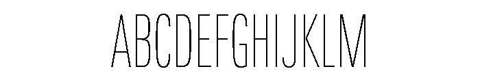 Univers Next Pro UltraLight Compressed Font UPPERCASE