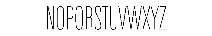 Univers Next Pro UltraLight Compressed Font UPPERCASE