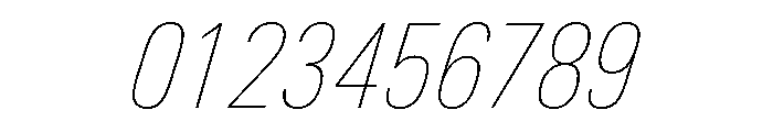 Univers Next Pro UltraLight Condensed Italic Font OTHER CHARS