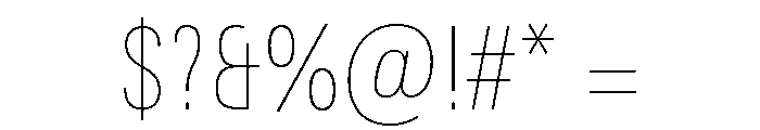 Univers Next Pro UltraLight Condensed Font OTHER CHARS