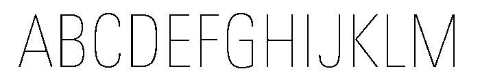 Univers Next Pro UltraLight Condensed Font UPPERCASE