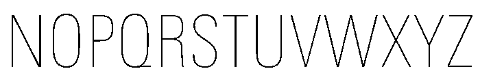 Univers Next Pro UltraLight Condensed Font UPPERCASE