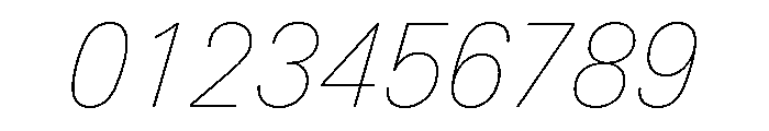 Univers Next Pro UltraLight Italic Font OTHER CHARS