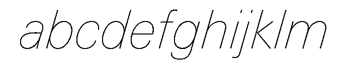 Univers Next Pro UltraLight Italic FONT