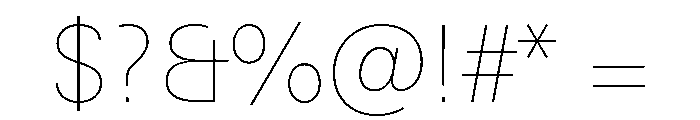 Univers Next Pro UltraLight Font OTHER CHARS