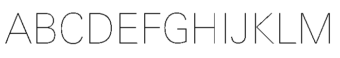 Univers Next Pro UltraLight Font UPPERCASE