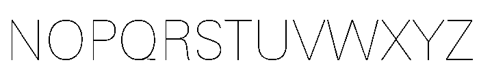 Univers Next Pro UltraLight Font UPPERCASE