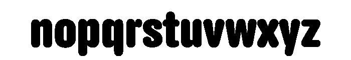 Unpack Bold Font LOWERCASE