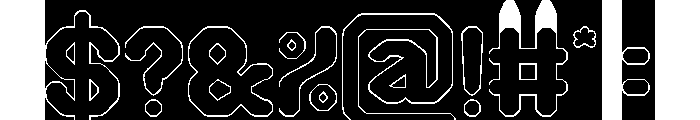 UNITE PRIME-Hollow-Inverse Font OTHER CHARS