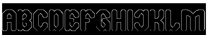 UNITE PRIME-Hollow-Inverse Font UPPERCASE