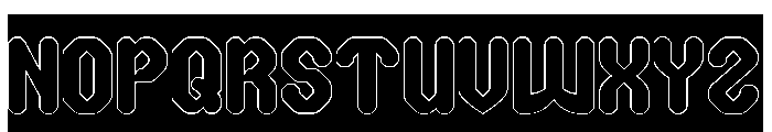 UNITE PRIME-Hollow-Inverse Font UPPERCASE
