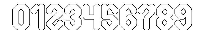 UNITE PRIME-Hollow Font OTHER CHARS